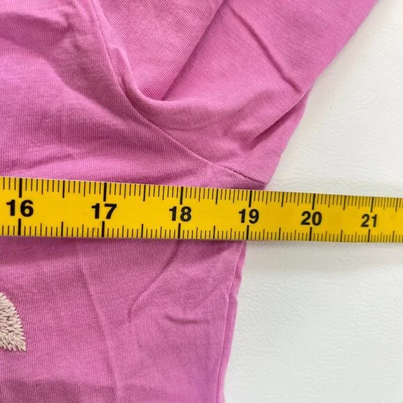 NWOT JOHNNY WAS Freyde Cotton Embroidered Floral Tee 3/4 Sleeves Shirt Size S - Picture 12 of 14